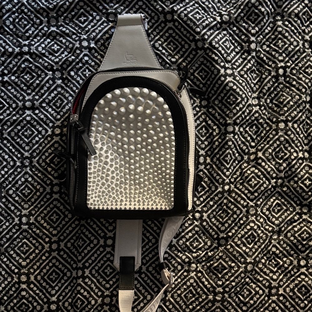 Christian Louboutin Black and White Belt Bag